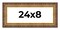 Panoramic Museum Gold Picture Frame - UV Acrylic, Foam Board Backing, Hanging Hardware